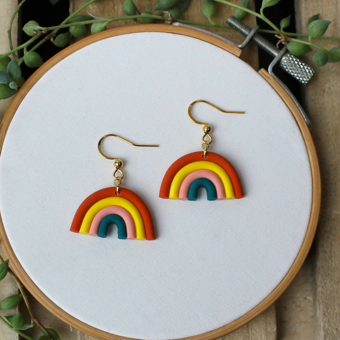 Rainbow Dangle Earrings