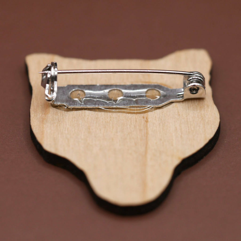Badger Brooch