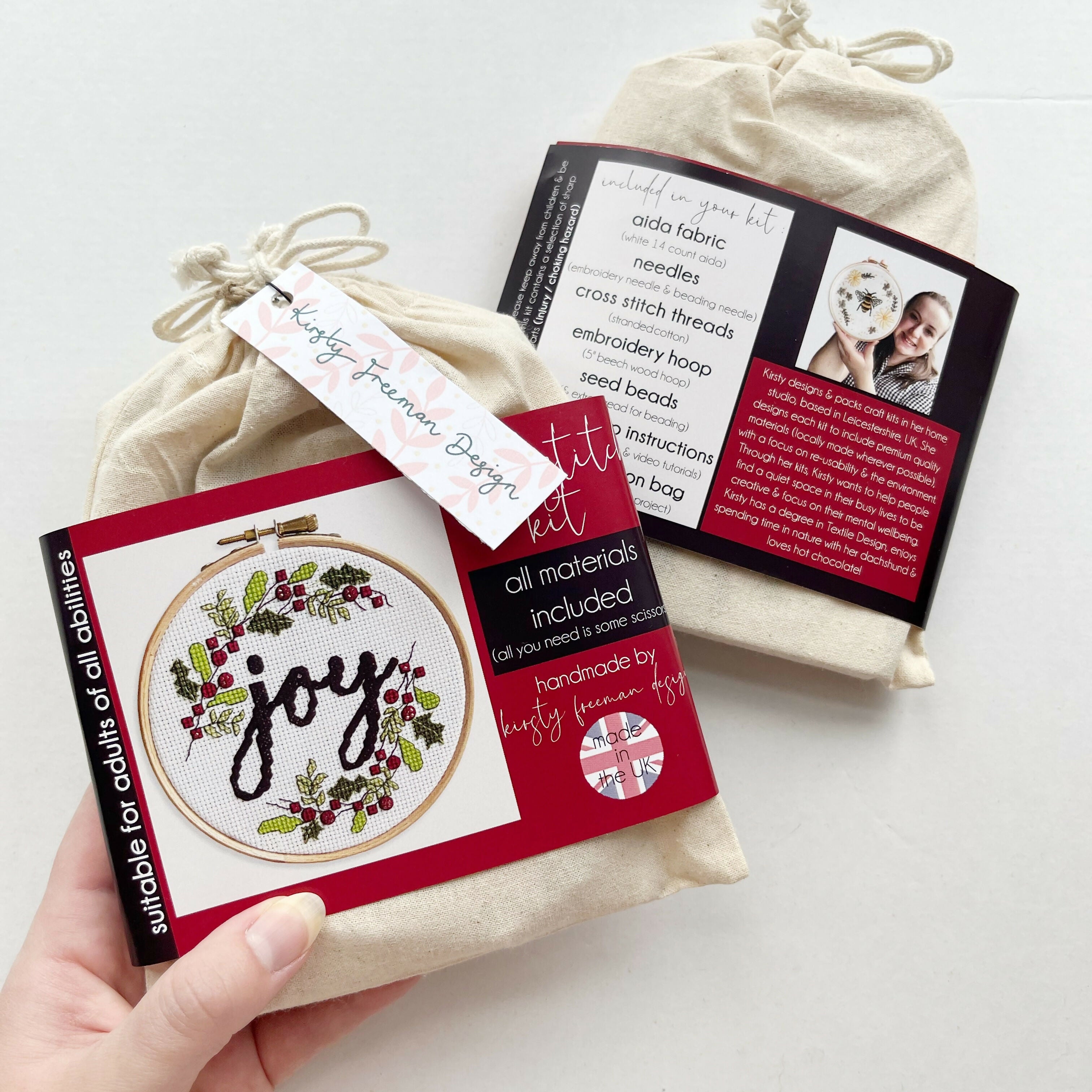 Joy Christmas Cross Stitch Kit