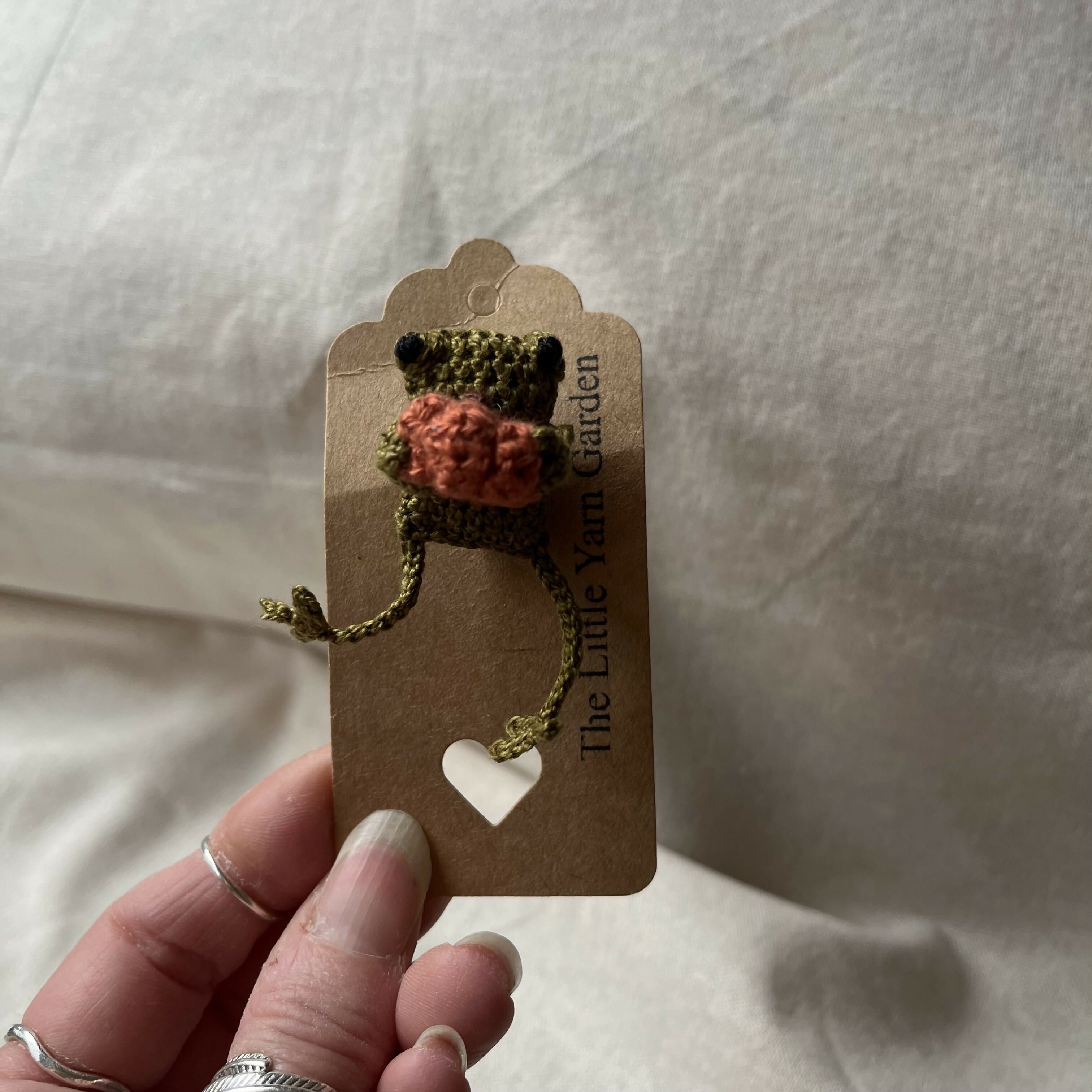 Crochet Frog brooch