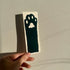 Lino Printed Bookmark - Paw