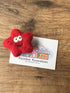 Felted Smiley Star Magnet