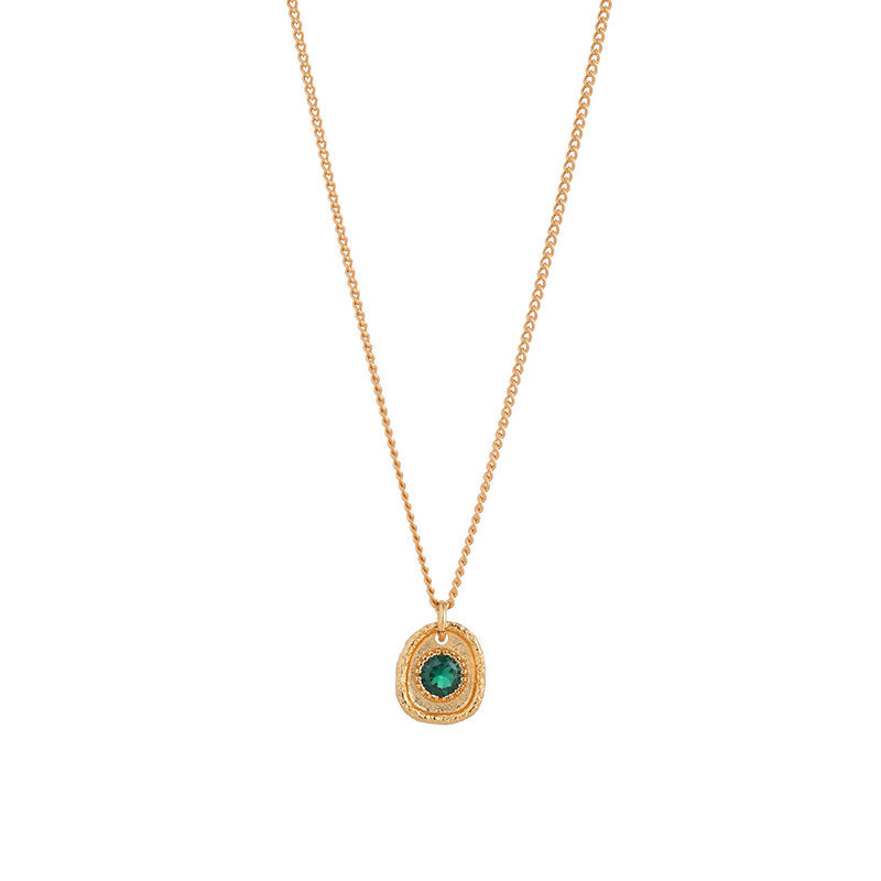 Emerald Harmony Pendant Necklace