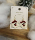 Handmade Micro Crochet Christmas Drop Earrings