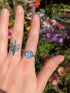 REAL FORGET ME NOT STAINLESS STEEL RING