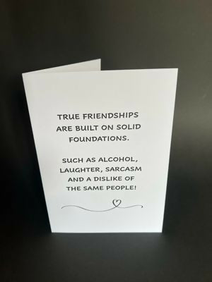 True Friendships - Cheeky Card