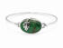 Monstera Chrysoprase Bangle – Emerald Green