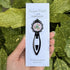 Black Hand Embroidered Floral Bookmark