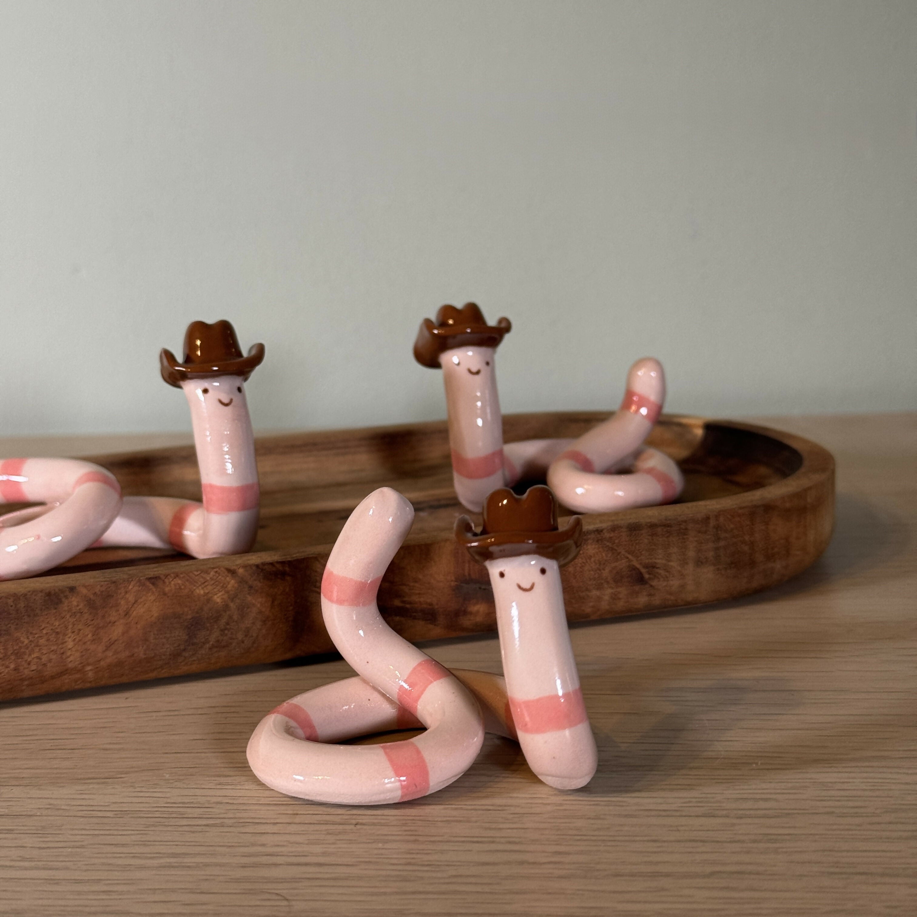 Handmade Ceramic Worm