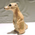 Ceramic Meerkat sculpture