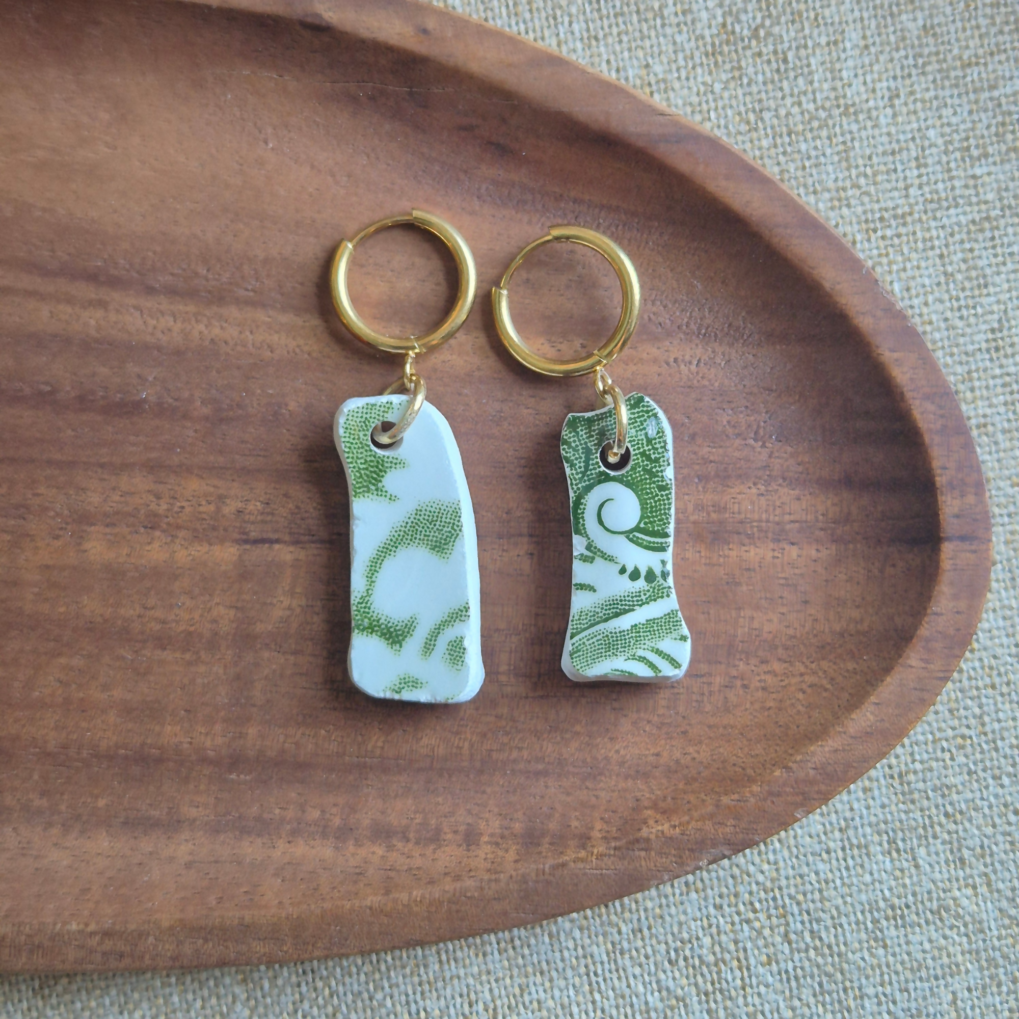Recycled Ceramic Earring