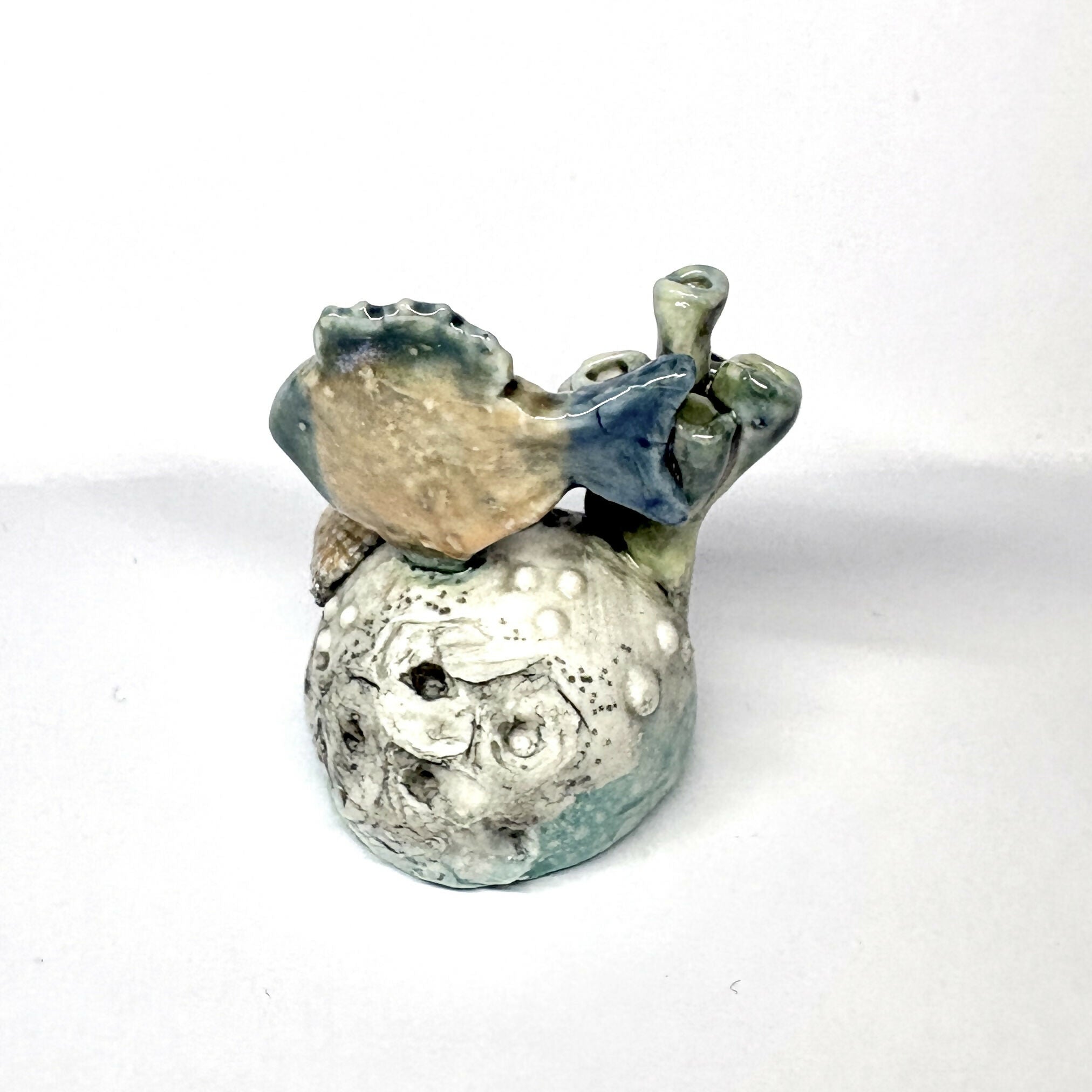 Handmade Porcelain Fish with Coral