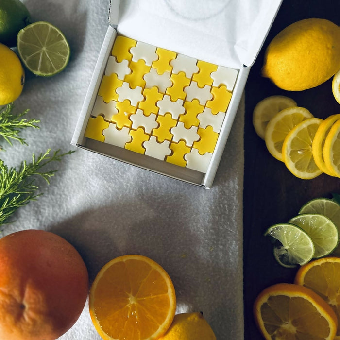 Citrus Lemon Jigsaw Puzzle Wax Melt Gift Box
