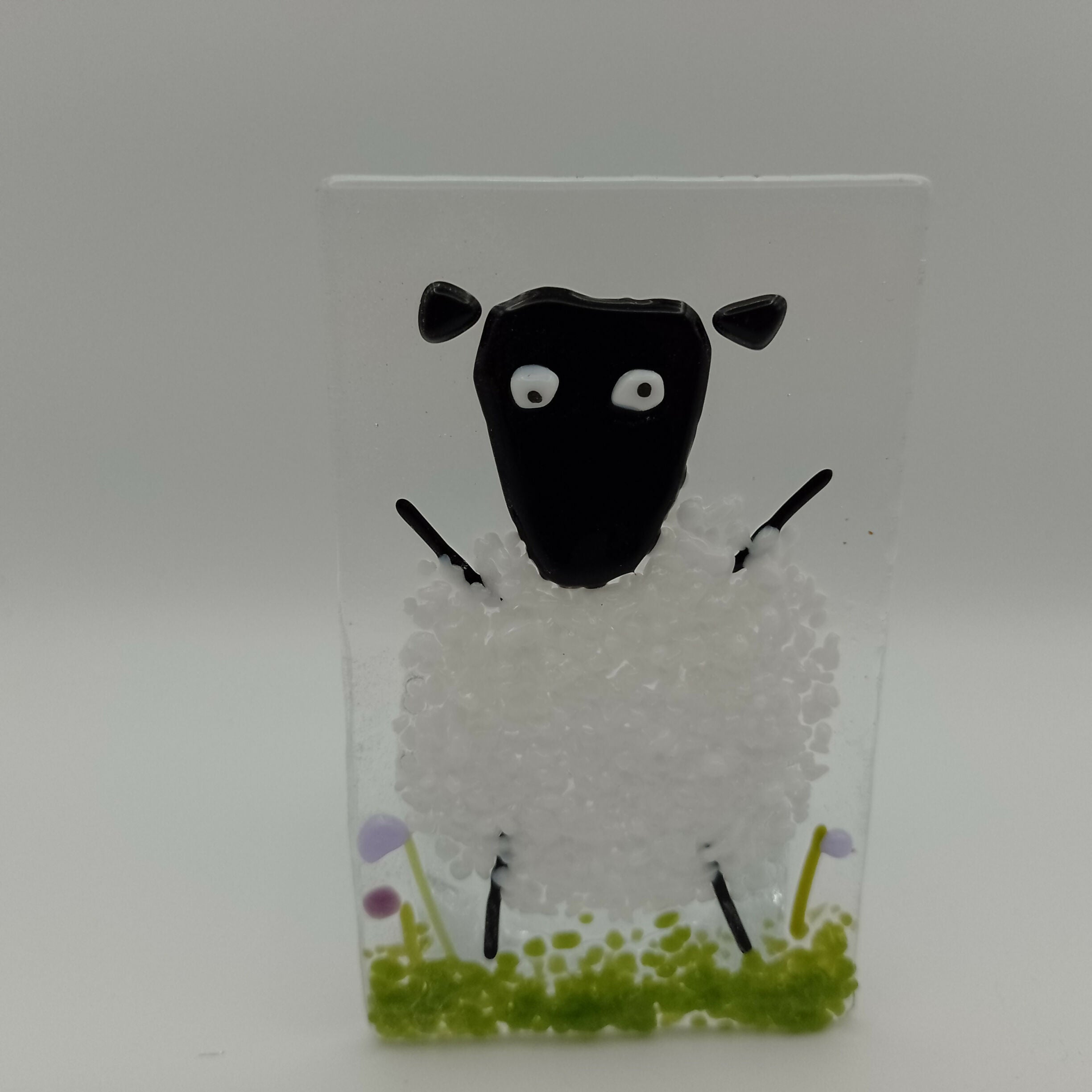 Fused Glass Sheep Tealight