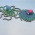 3D Printed LARGE: Articulated Sensory Fidget Animals friends Octopus Purple/Blue/Teal Spectrem 18cm