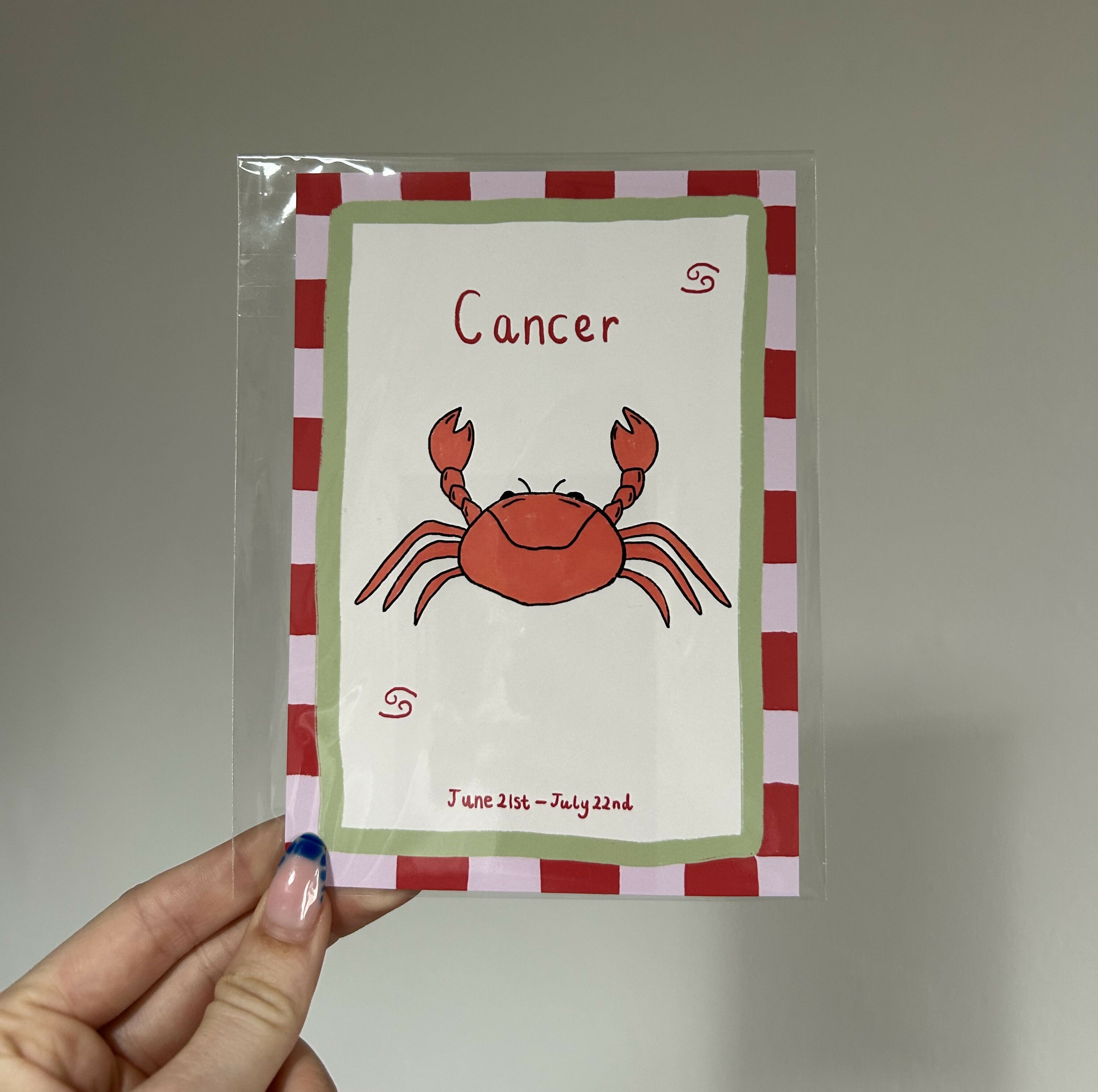 Cancer Starsign A6 Print