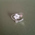 Handmade Adjustable Flower Ring With Moonstone & Prehnite