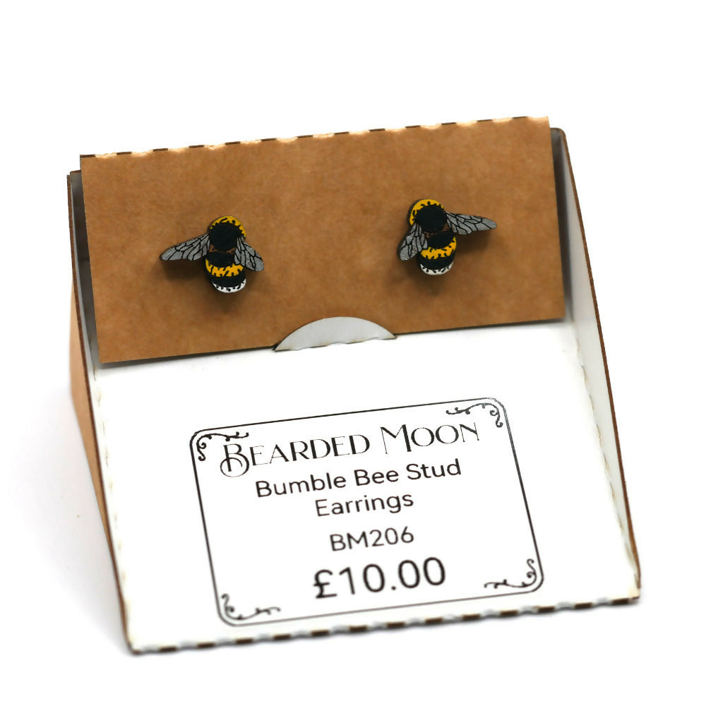 Bumble Bee Stud Earrings