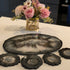 ELEGANT HANDMADE RESIN TRAY SET