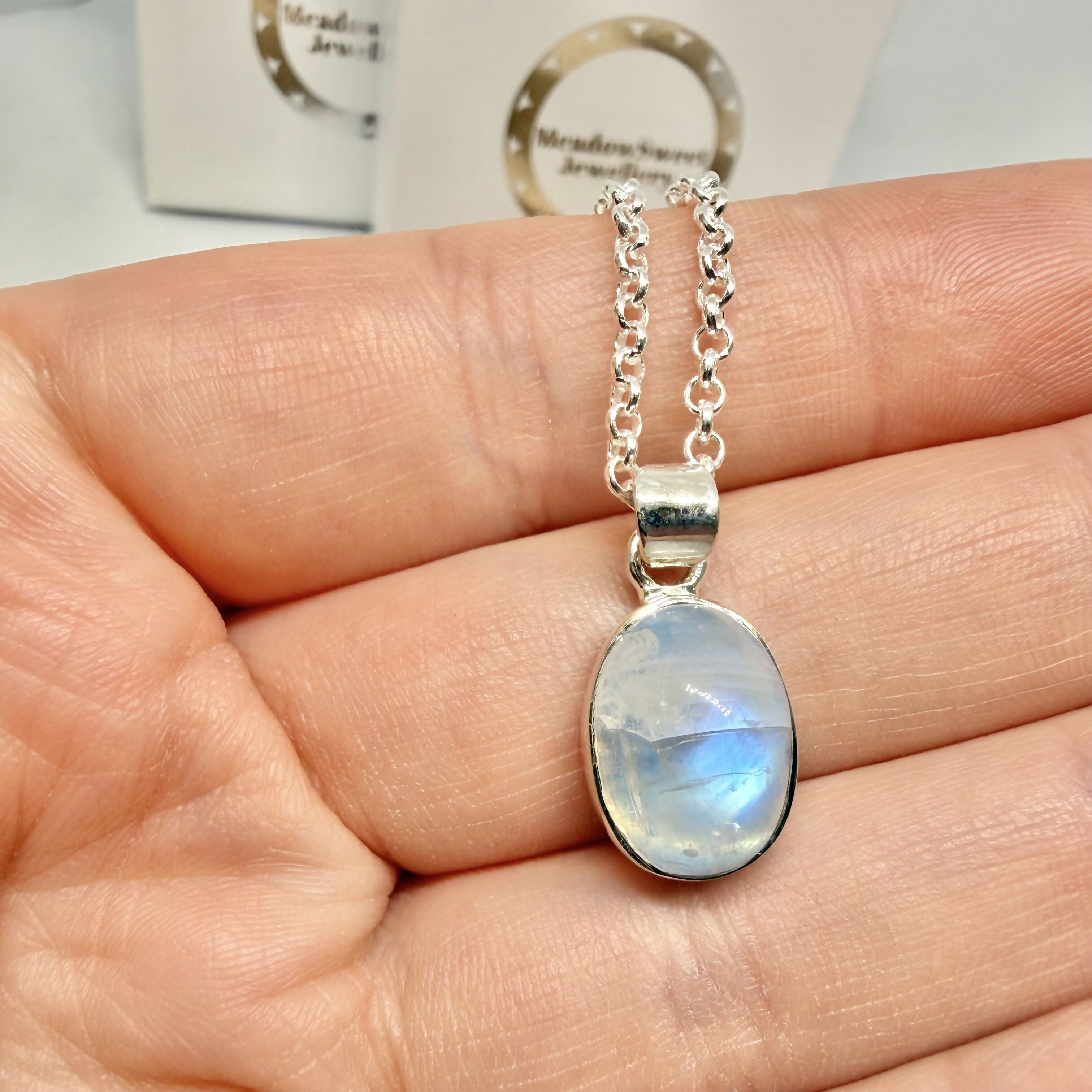 BLUE MOONSTONE NECKLACE