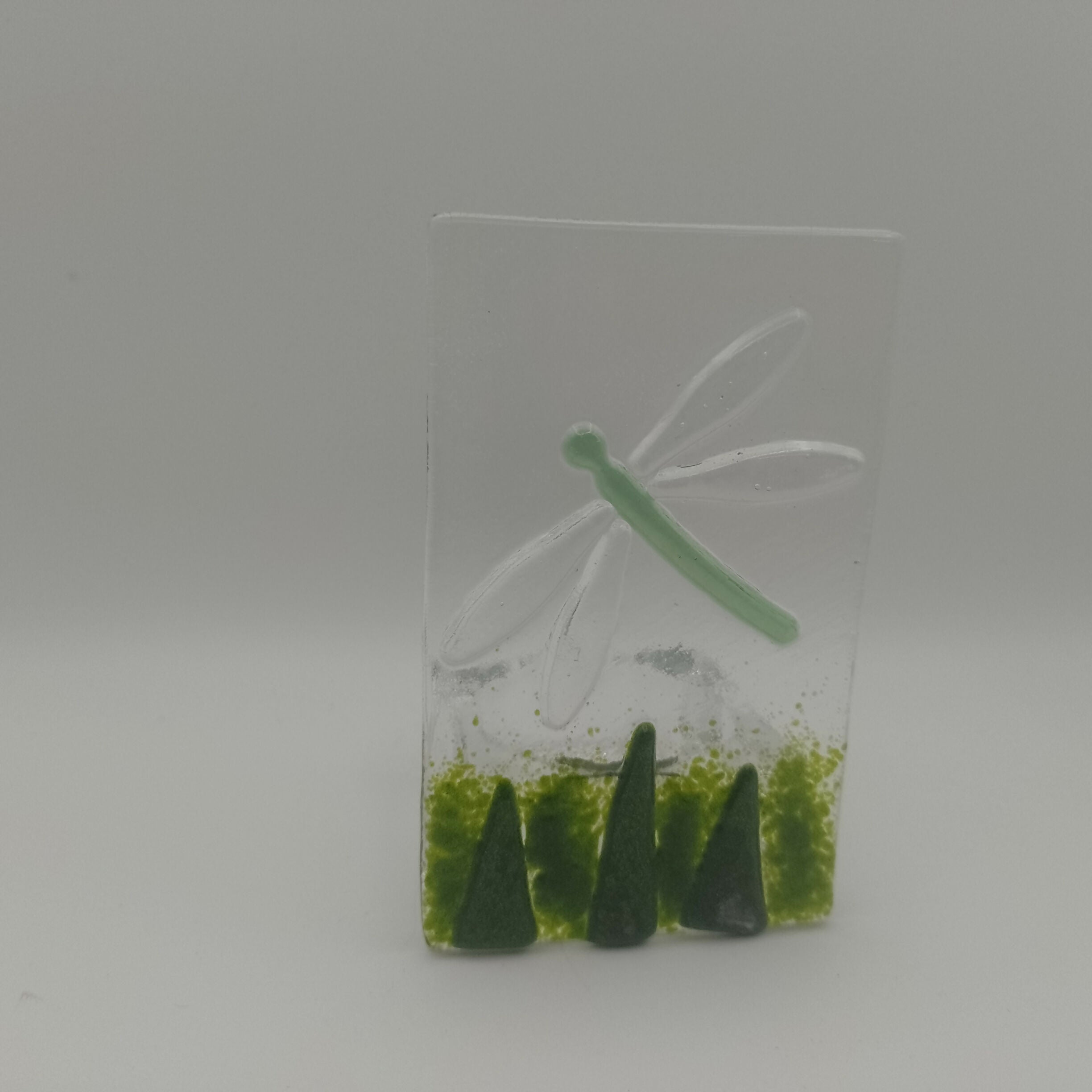 Fused Glass Dragonfly Tealight