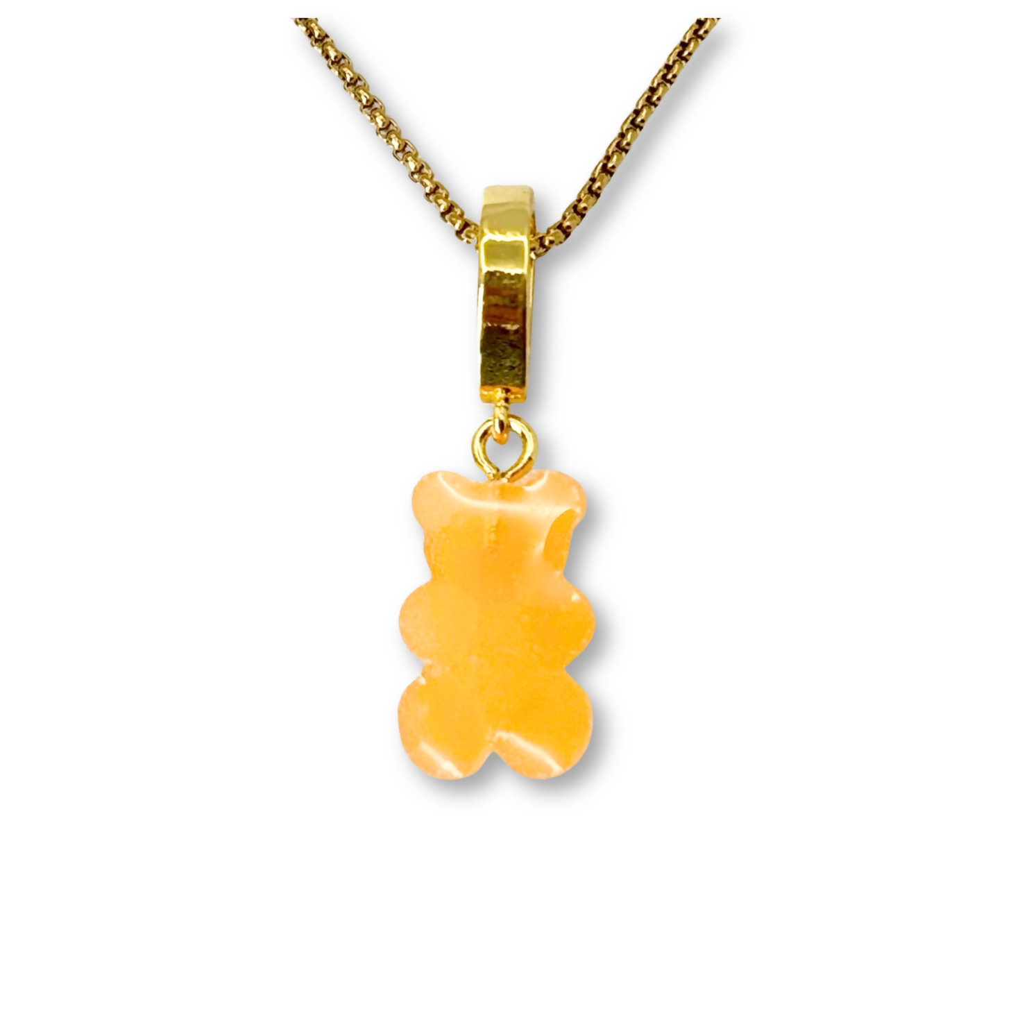 Sugar Coated Gummy Bear Pendant in Tangerine Dream