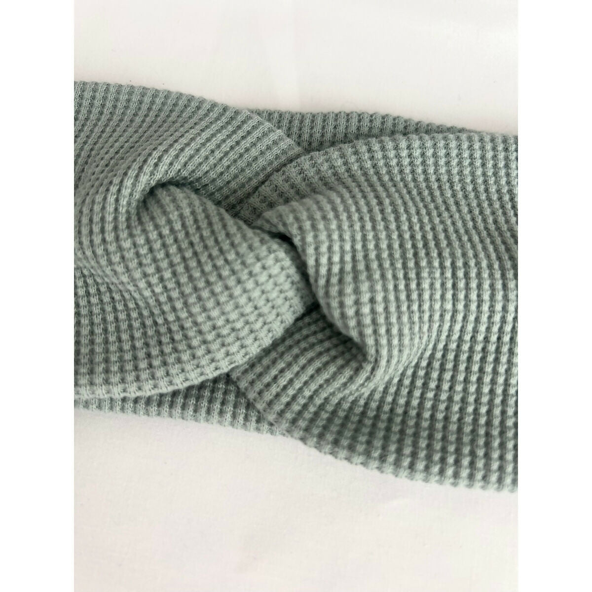 Sage Waffle Jersey Headband