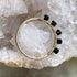 Handmade Gold Vermeil Black Spinel Sparkle Ring Size O