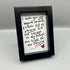 Original Poem - Multiple Options (A6 Box Frame)