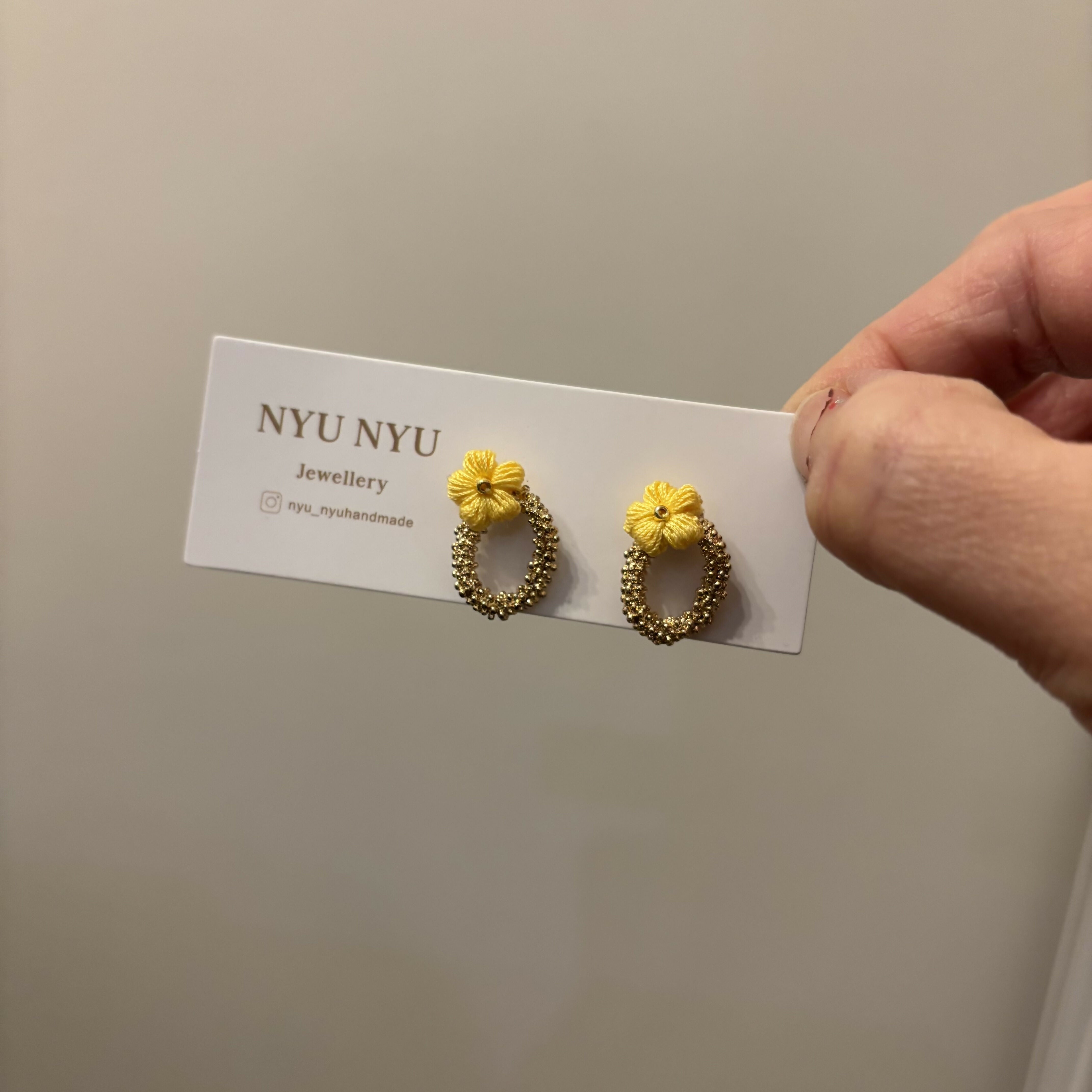 Micro Crochet Flower earrings