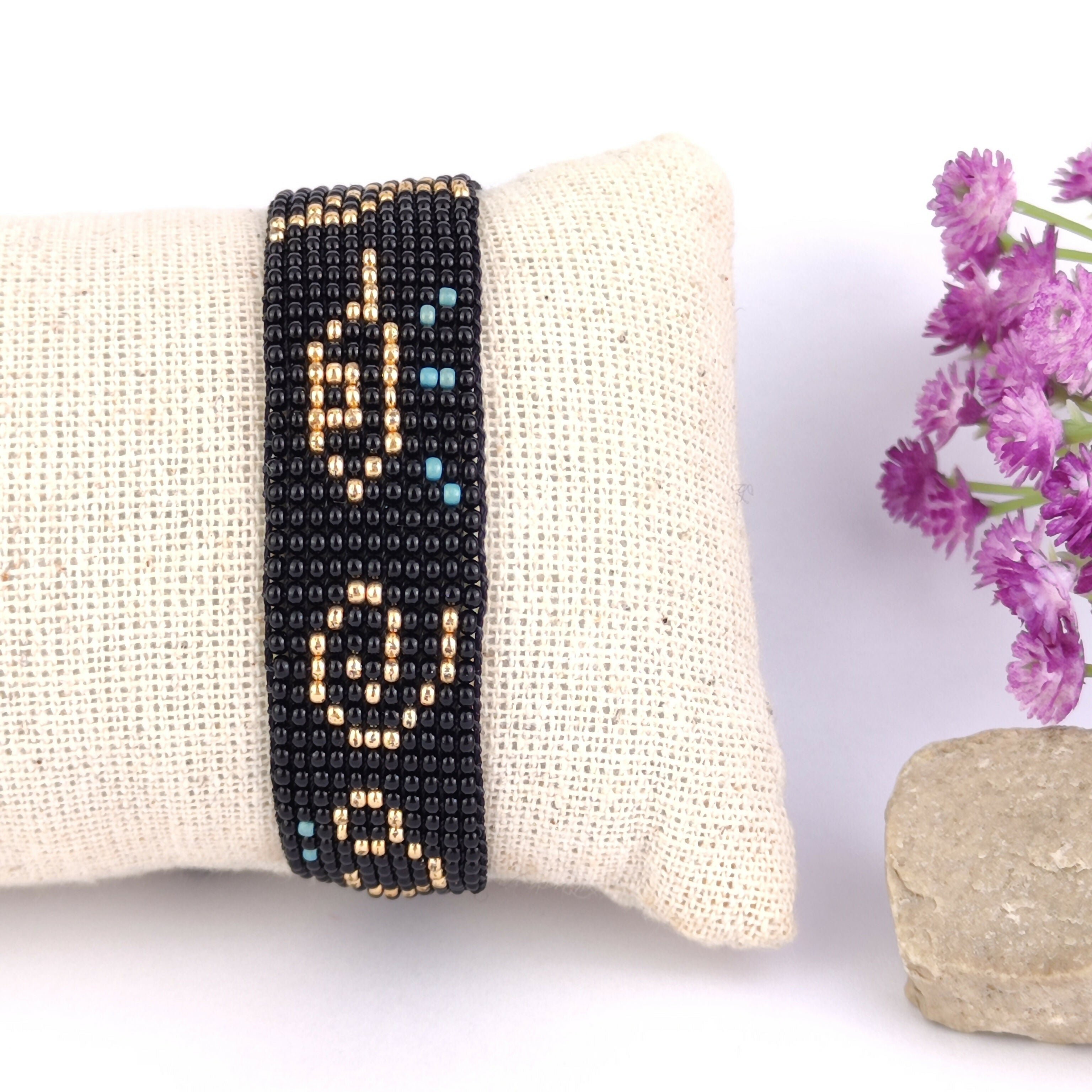 Bead Loom Bracelet - Hieroglyphics Design