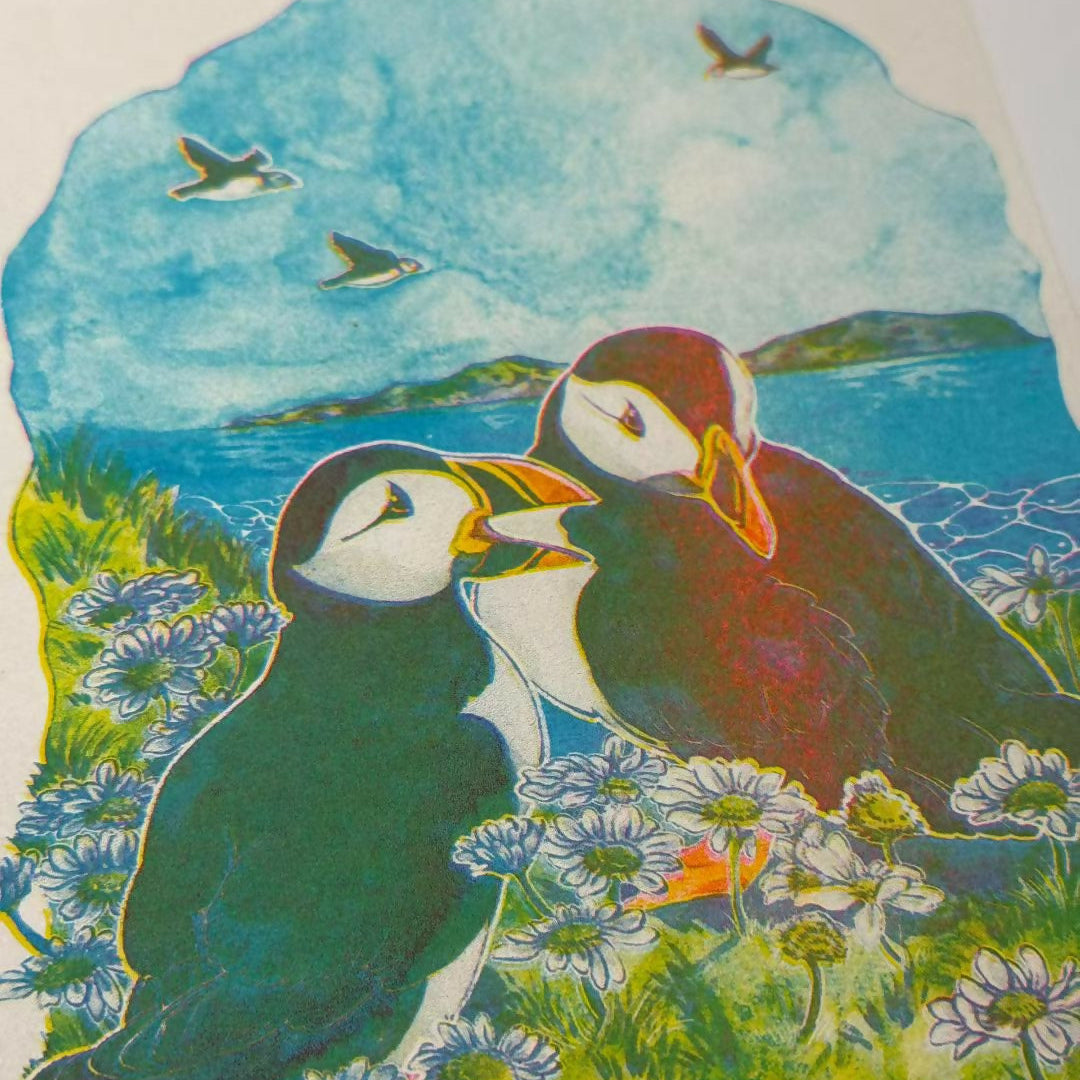 Wild Birds Riso Print