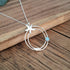 Handmade Seaside Circle Necklace With Opal