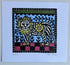 Original Linocut of a Lion.