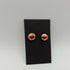 Gold Coloured Circle Stud Earrings