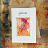 Abstract Sparkle Star Good Luck Card in Pink
