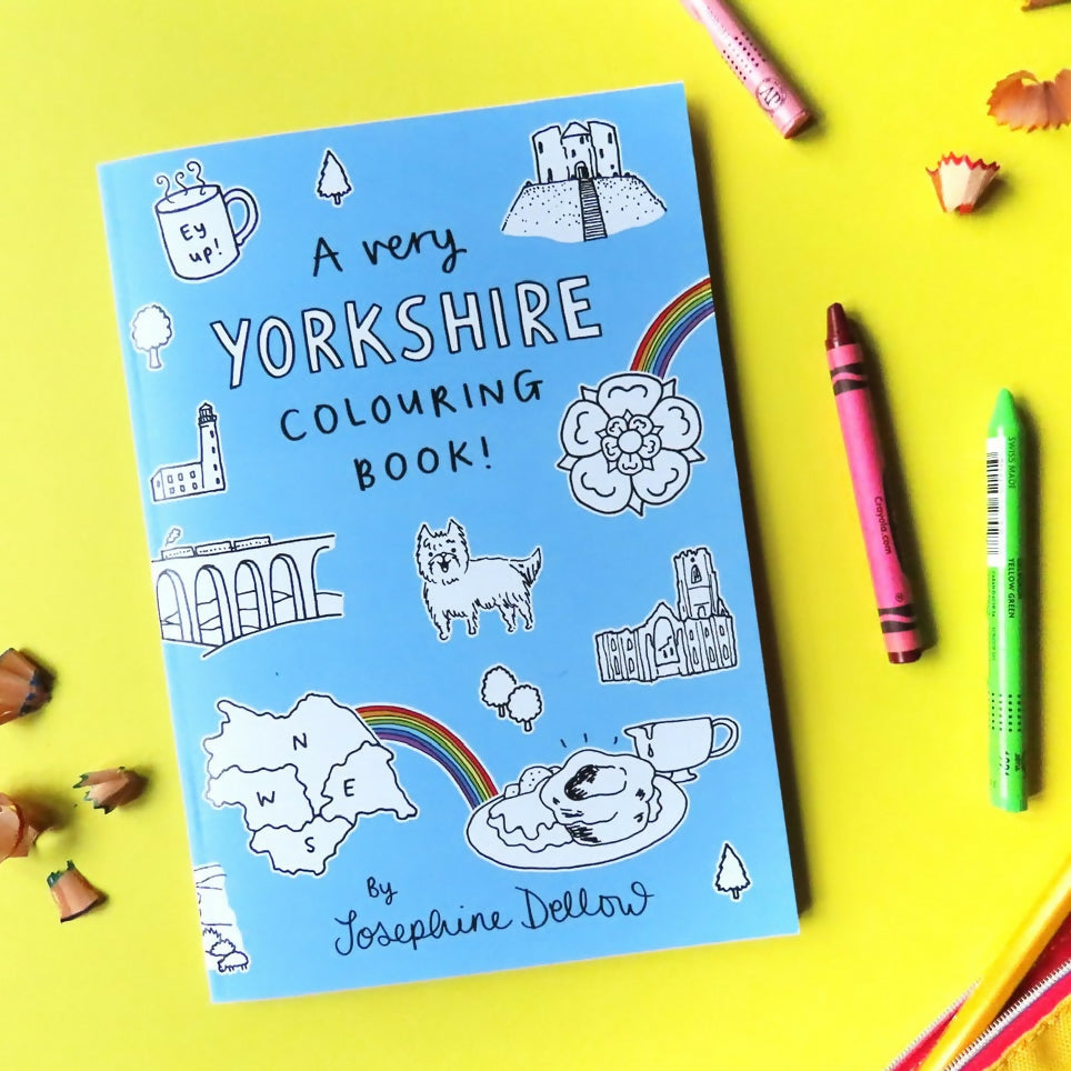 A Very Yorkshire Colouring Book - Adult Mindful Colouring