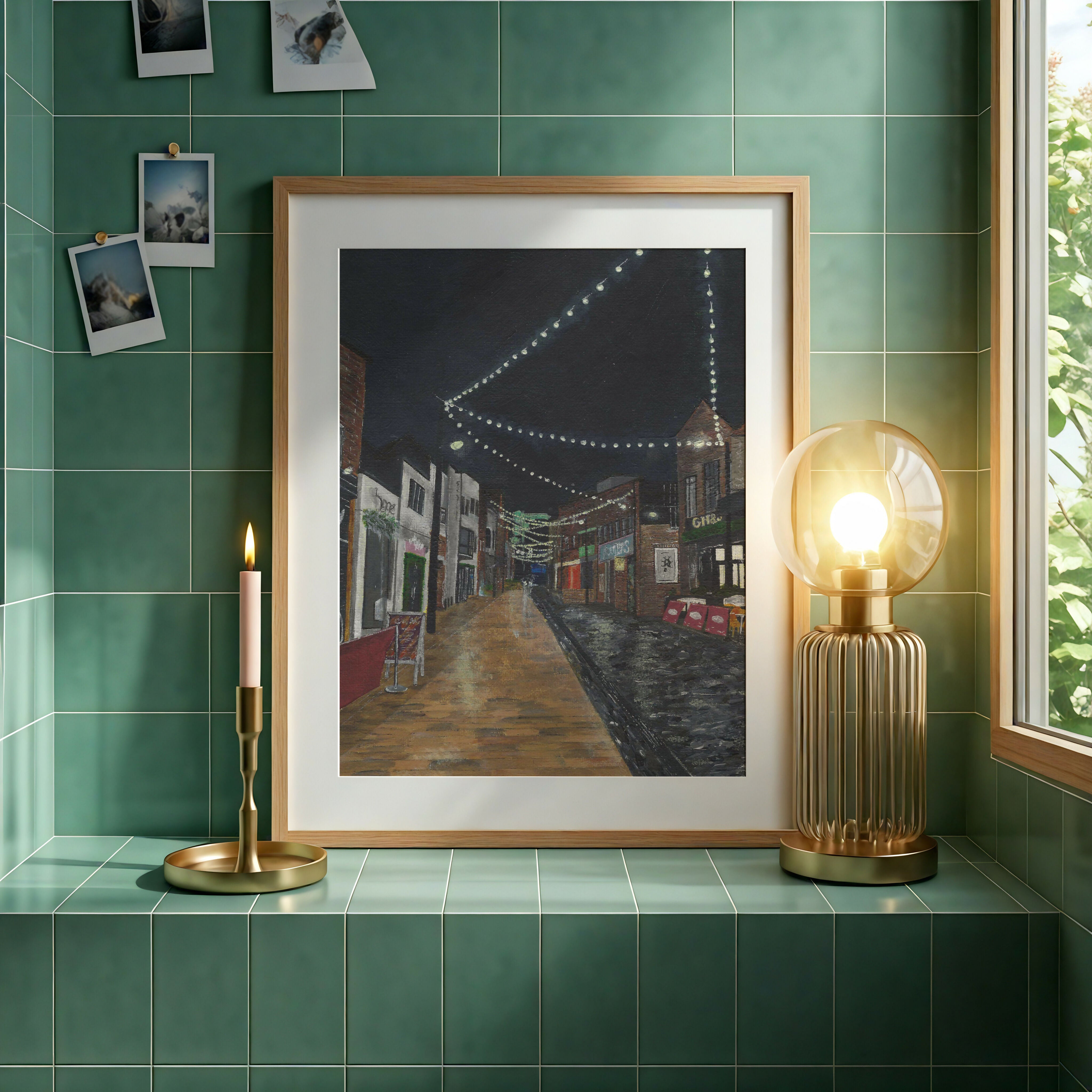 Humber Street Hull at Night Print - Unframed