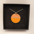 Half Copper Half Yellow Enamel Pendant