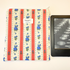 Red and White Striped Blue Floral Green Gingham Lining Book or Kindle Sleeve