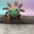 3D Printed LARGE: Articulated Sensory Fidget Animals friends Axolotl (Rainbow Green/Pink/Blue ) 25cm