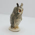 Ceramic White faced scops owl sculpture - Fran