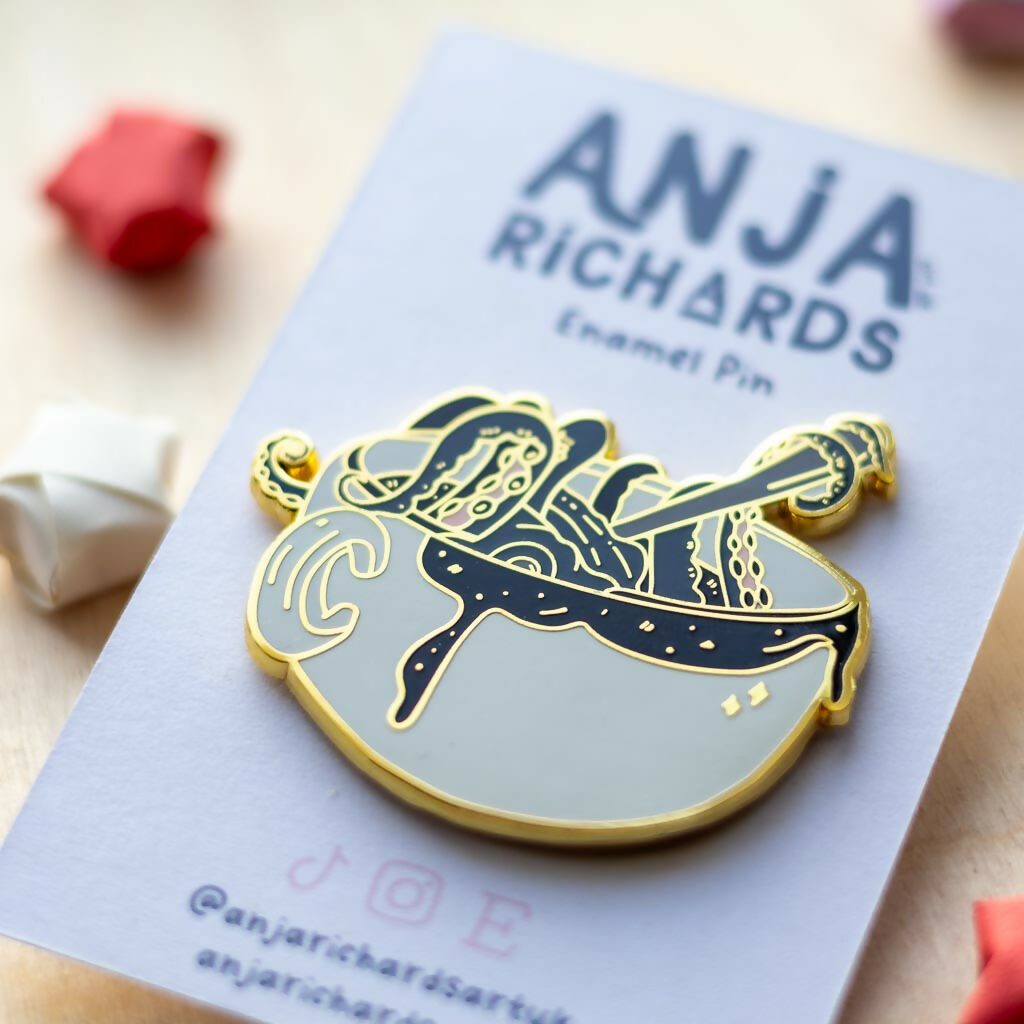 Octomug Enamel Pin
