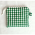 Green Gingham Quilted Coin Purse / Card Holder