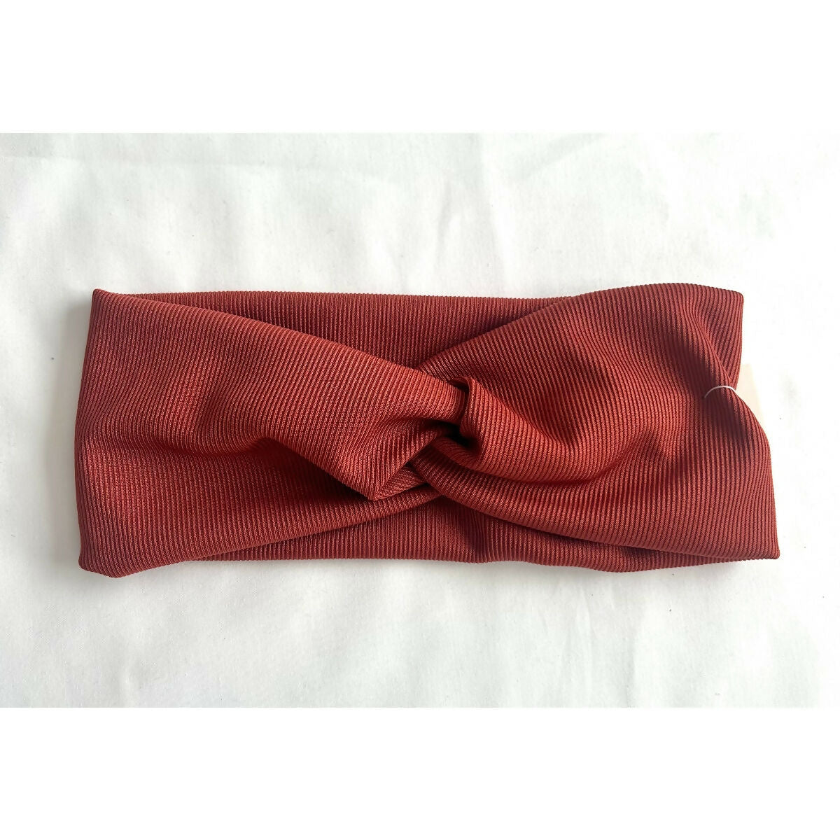 Burnt Orange Ribbed Jersey Headband