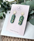 Celestial Blue Drop Polymer Clay Earrings