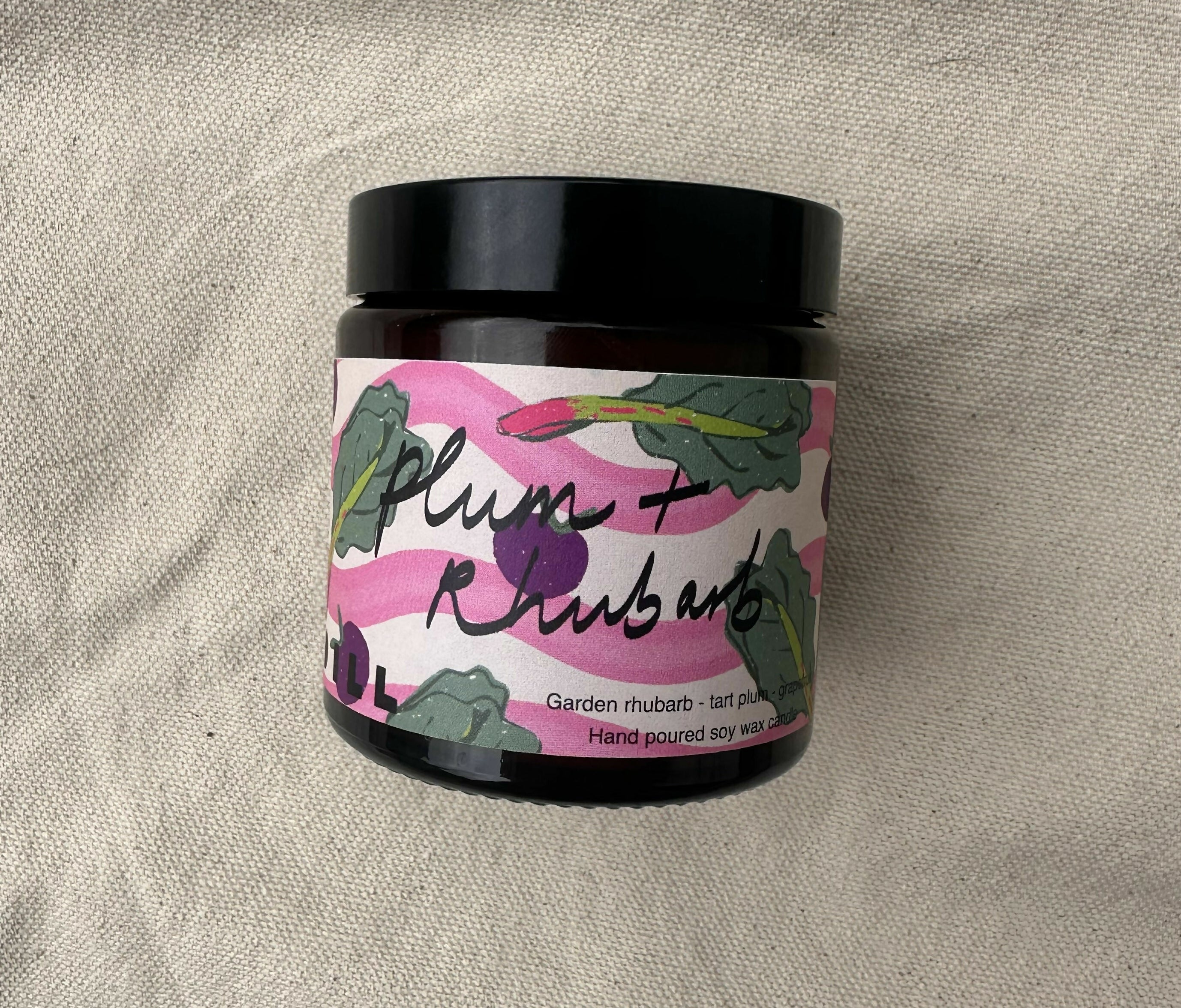 Plum and Rhubarb - Soy Wax Candle