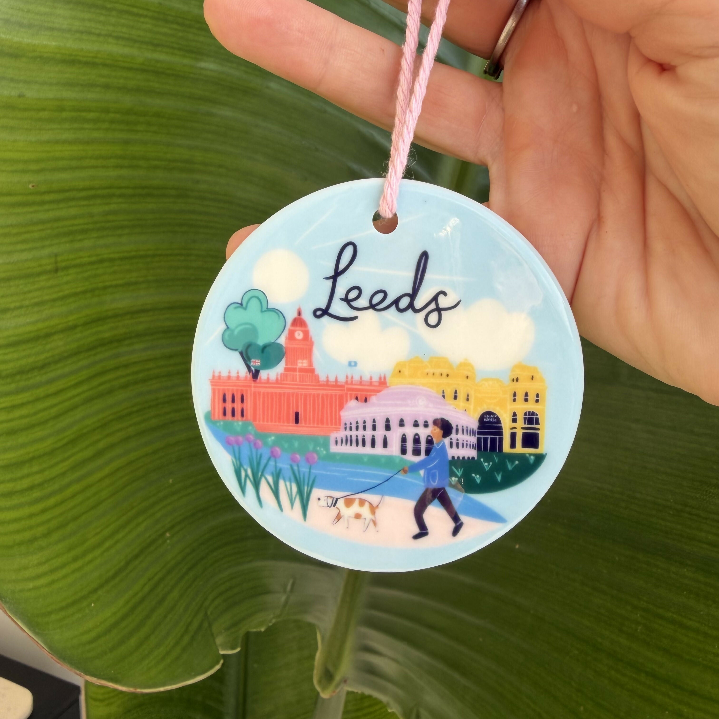 Leeds Ceramic Hanging Decoration