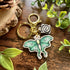 Lunar Moth Wooden Keyring | Eco-Friendly Map | Art & Soul