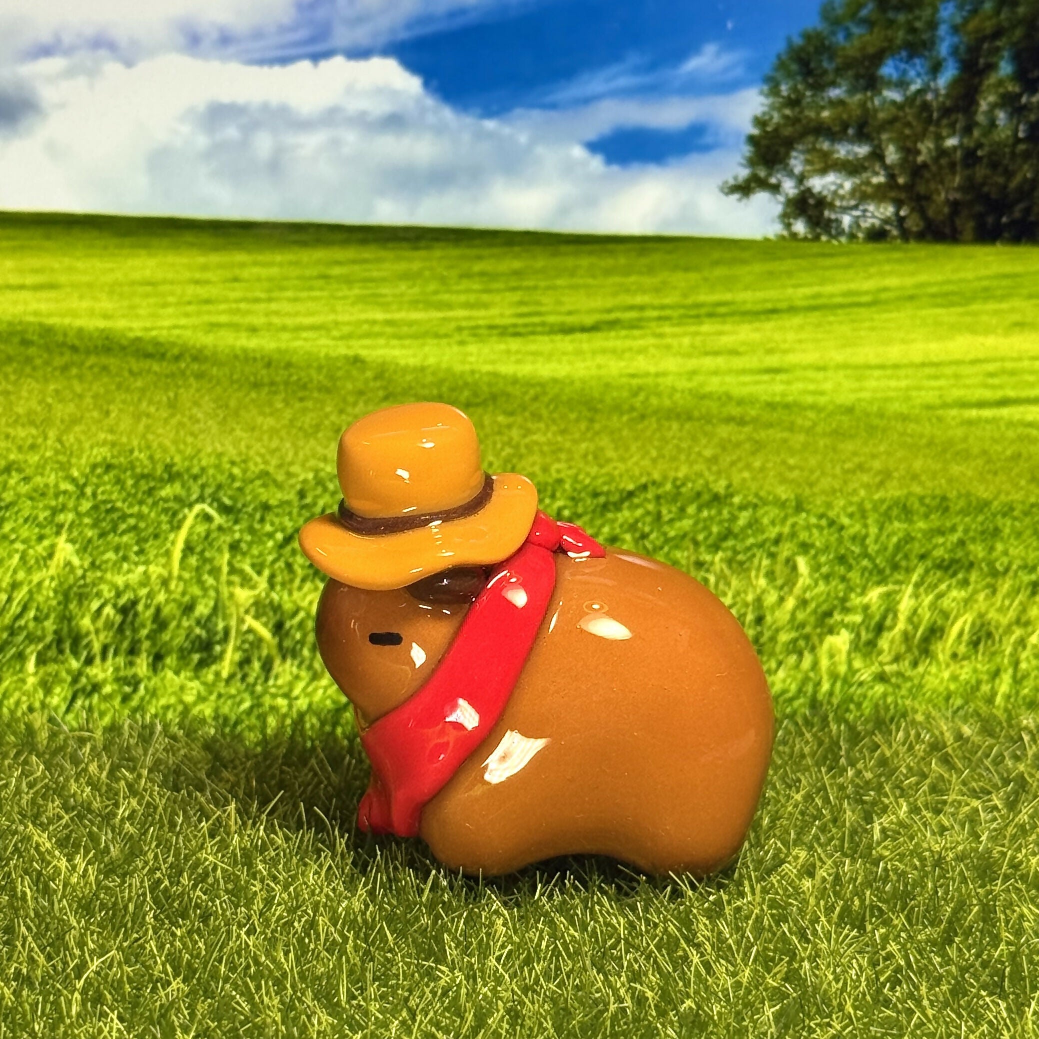Cowboy Capybara Figure